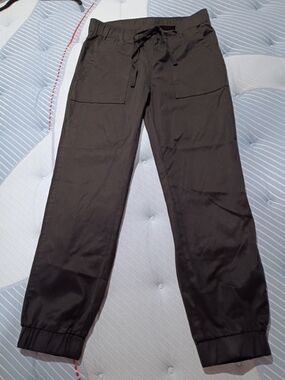 Buffalo David Bitton Women's Black Tencel Drawstring Jogger Pants With Pockets